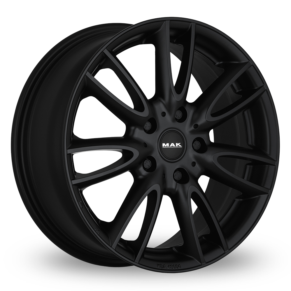 16 Inch MAK Jackie Matt Black Alloy Wheels