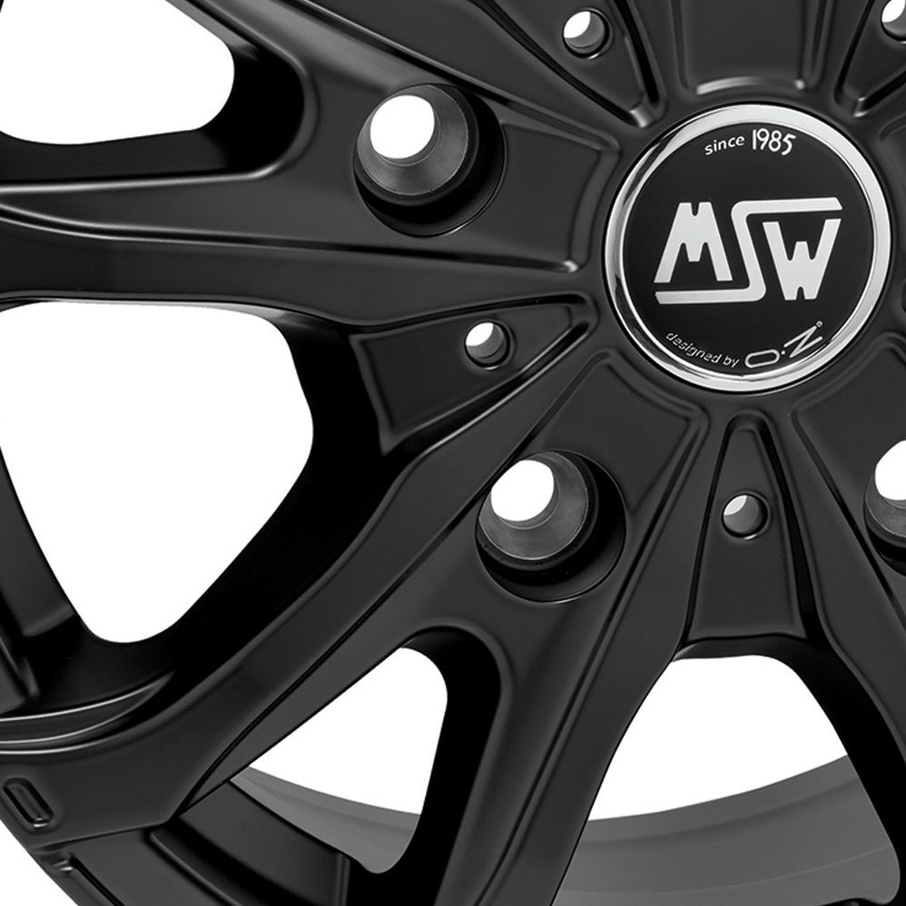 17 Inch MSW (by OZ) 48 Van Matt Black Alloy Wheels