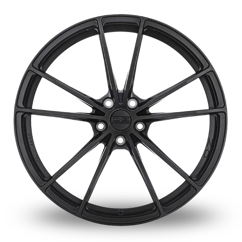 21 Inch OZ Racing Forged Zeus Matt Black Alloy Wheels