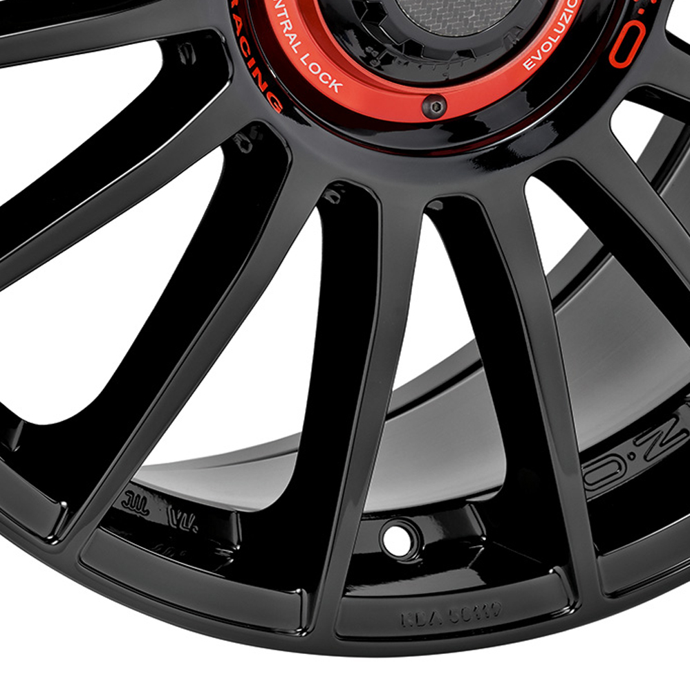 20 Inch OZ Racing Superturismo Evoluzione Gloss Black Alloy Wheels