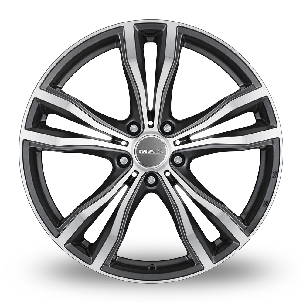 21 Inch MAK X-Mode Gun Metal Mirror Face Alloy Wheels