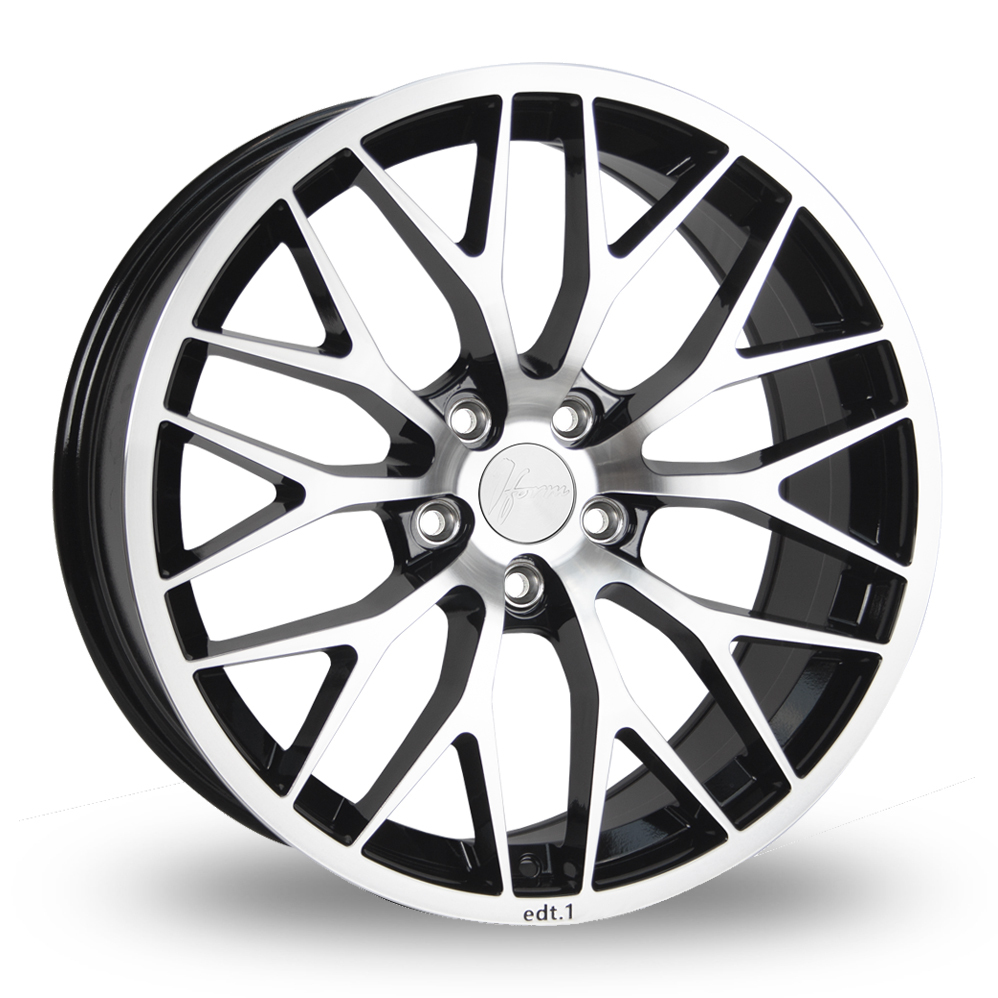 19 Inch 1FORM Edition 1 Gloss Black Polished Alloy Wheels