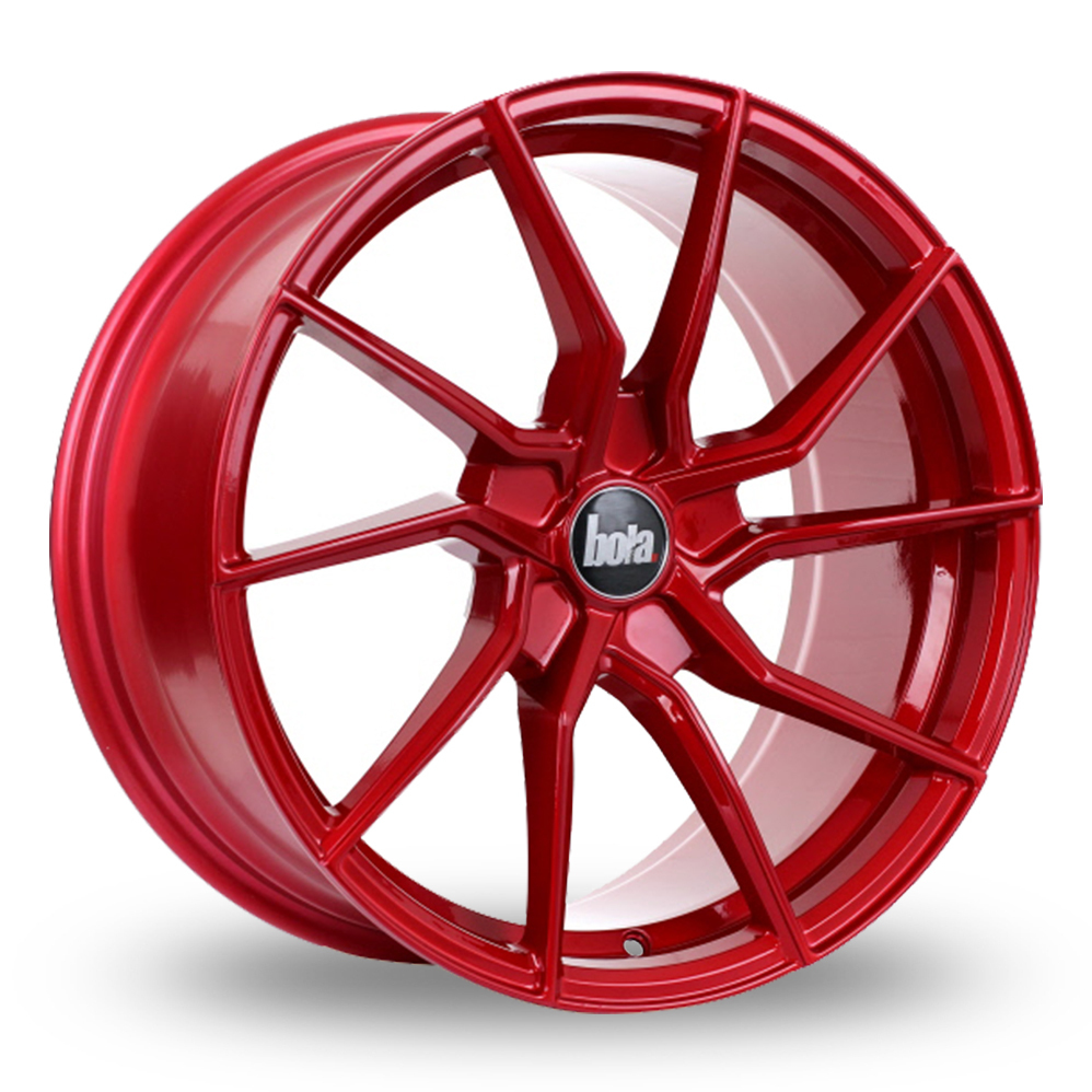 18 Inch Bola B25 Candy Red Alloy Wheels