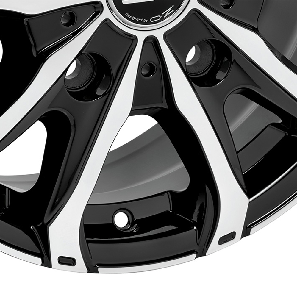 17 Inch MSW (by OZ) 48 Van Black Polished Alloy Wheels