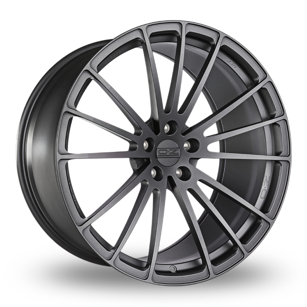 21 Inch OZ Racing Forged Ares Matt Dark Graphite Alloy Wheels