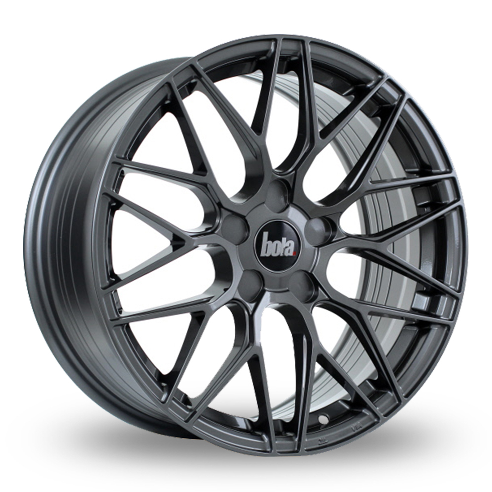 19 Inch Bola B17 Gloss Gunmetal Alloy Wheels