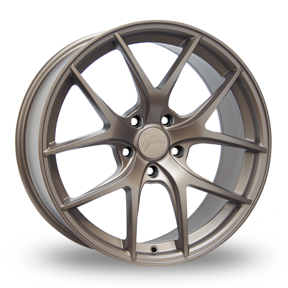 8.5x19 (Front) & 9.5x19 (Rear) 1FORM Edition 9 Matt Bronze Alloy Wheels