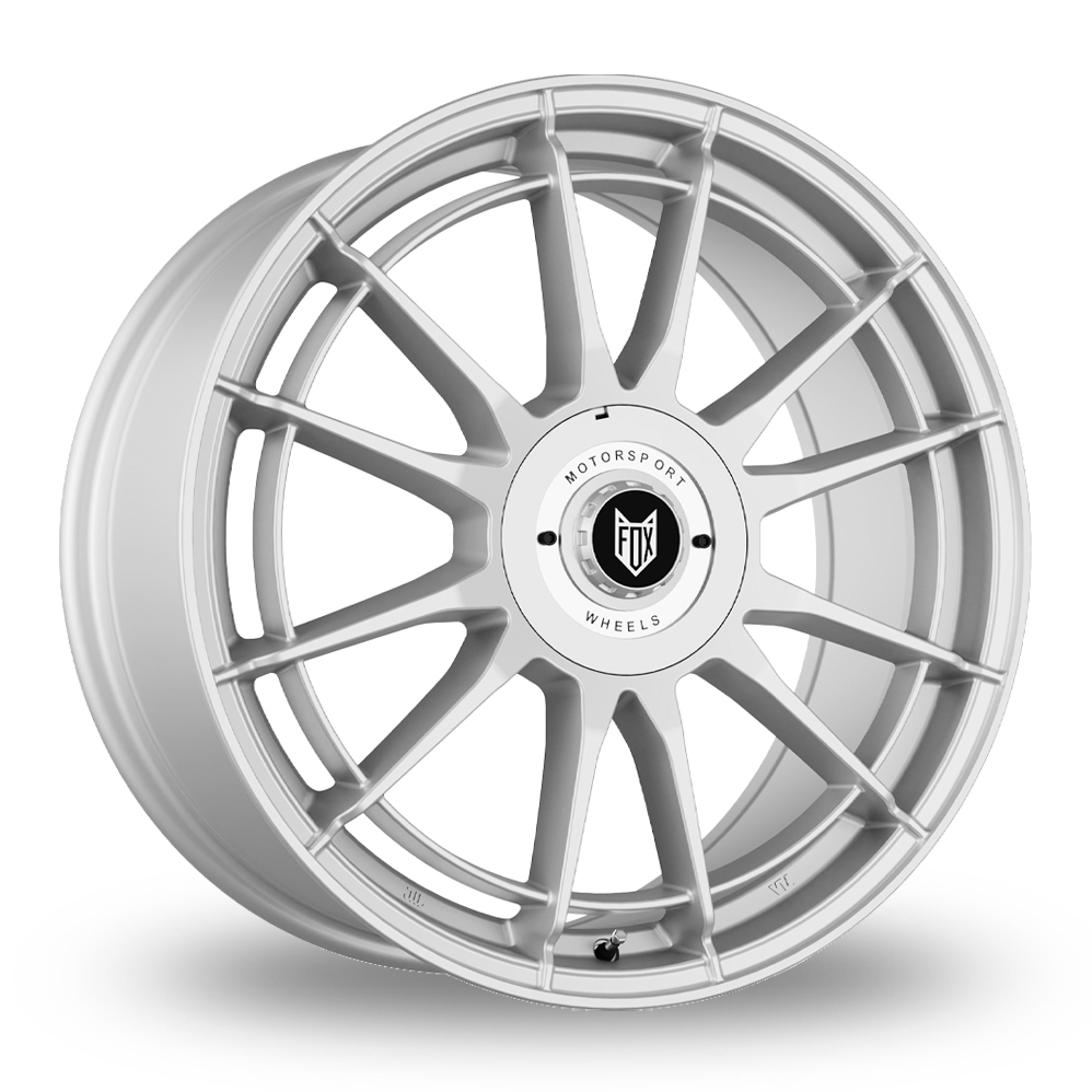 16 Inch Fox Racing VR4 Silver Polished Lip Alloy Wheels