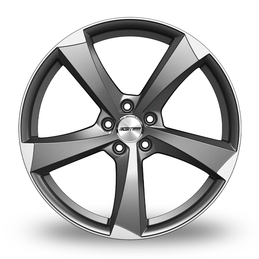 17 Inch GMP Italia Ican Anthracite Polished Alloy Wheels