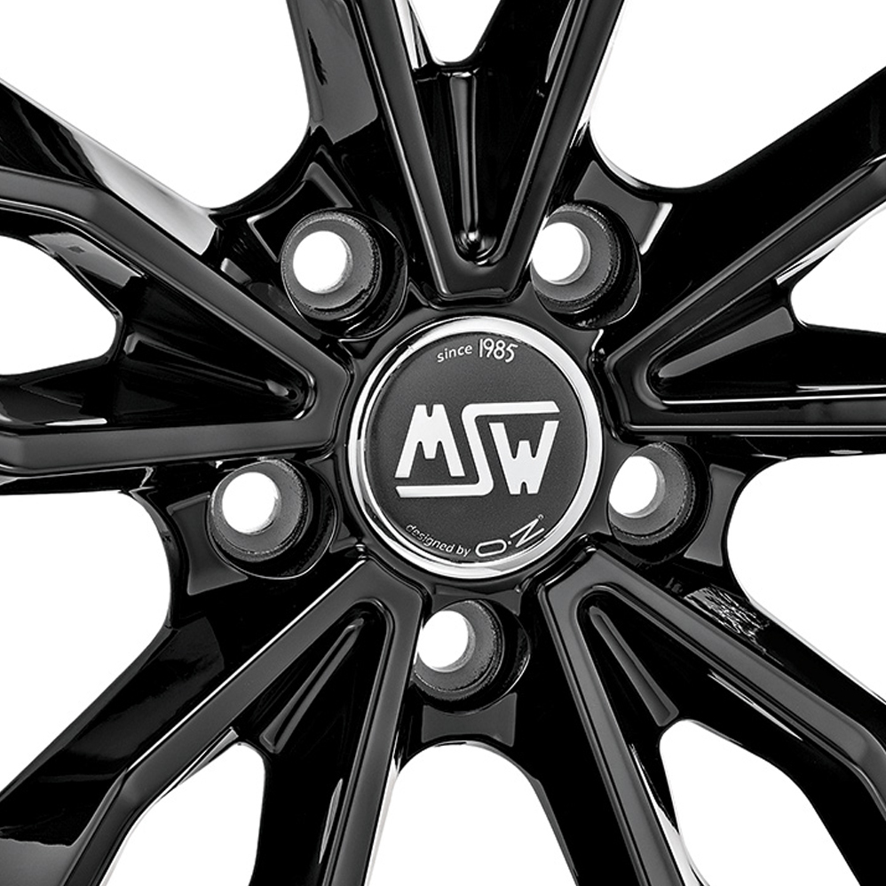 19 Inch MSW (by OZ) 71 Gloss Black Alloy Wheels