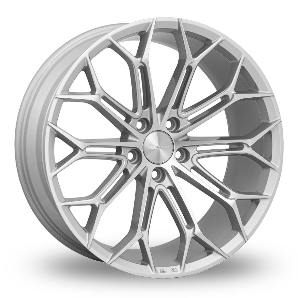 19 Inch VEEMANN V-FS41 Silver Polished Alloy Wheels