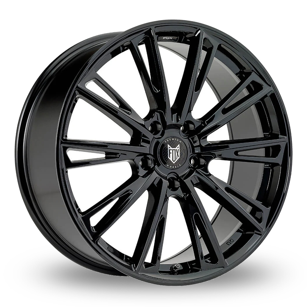 18 Inch Fox Racing Omega Gloss Black Alloy Wheels