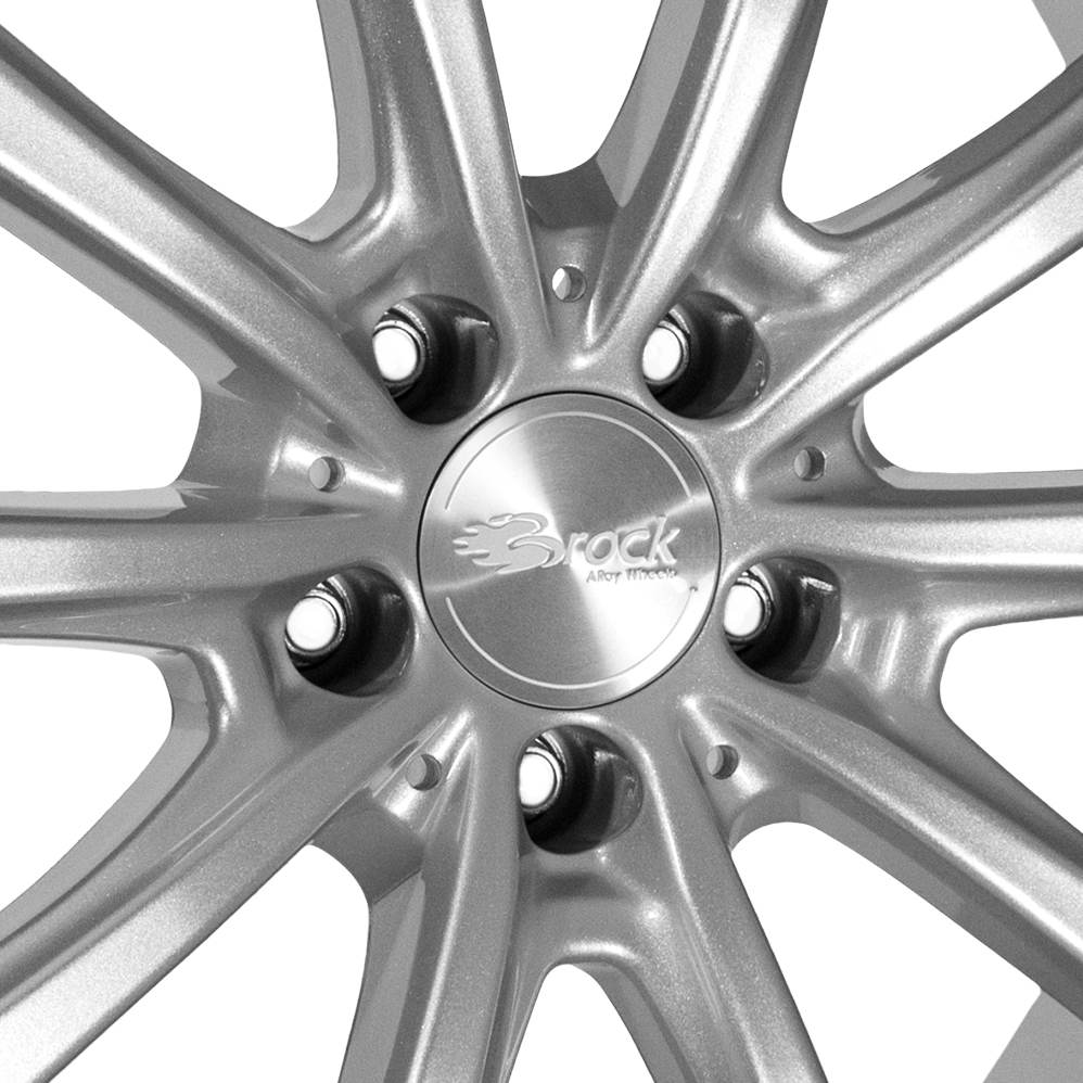 20 Inch Brock B32 Silver Alloy Wheels