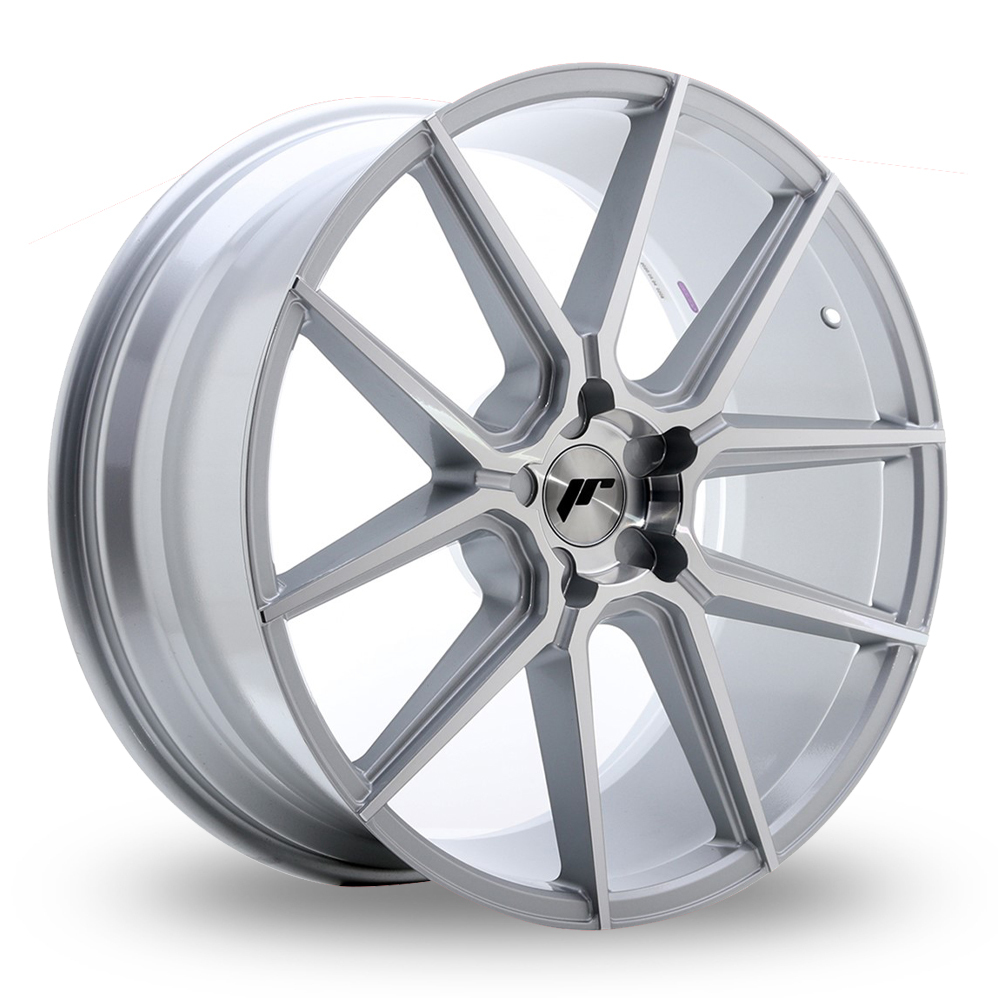 21 Inch Japan Racing JR30 (9x21) (Custom Fitment) Silver Machined Face Alloy Wheels