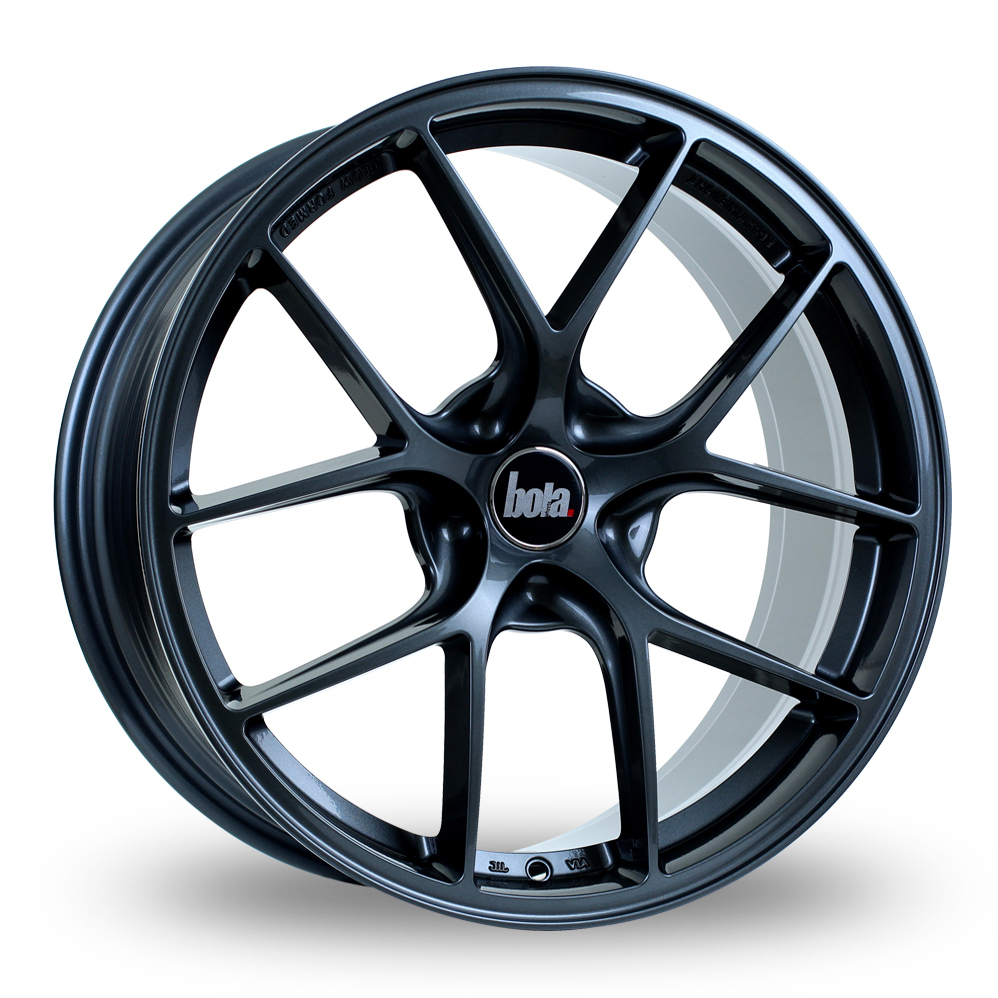 19 Inch Bola FLE Gloss Gunmetal Alloy Wheels