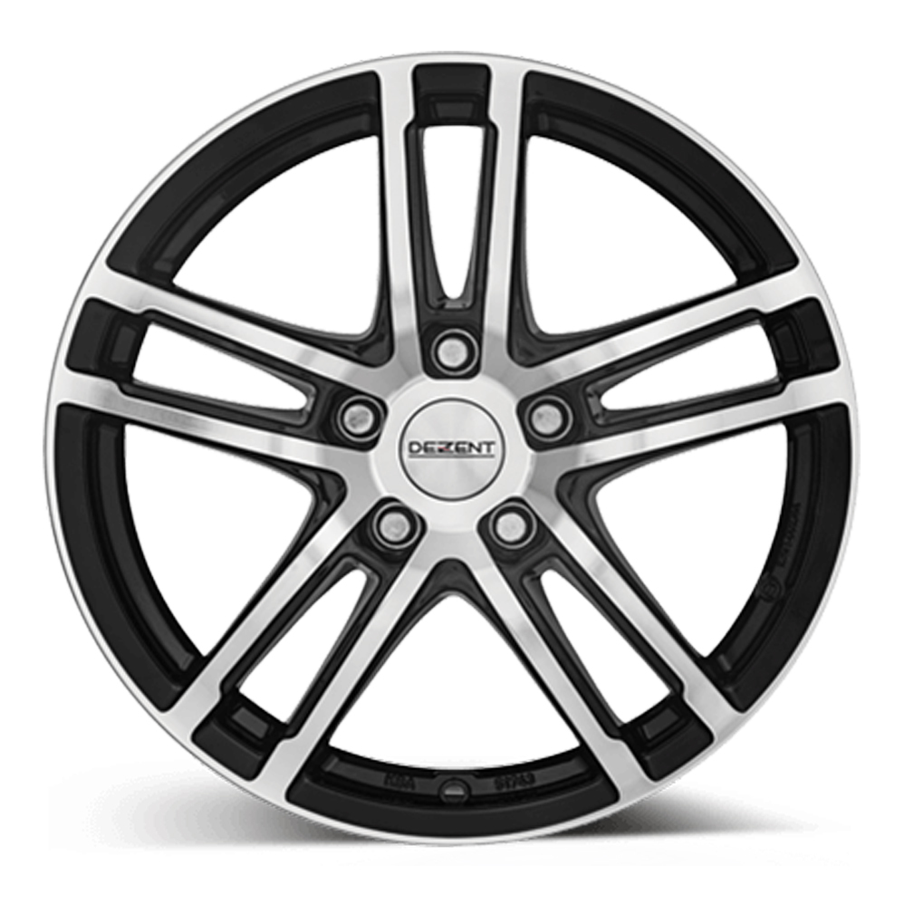 15 Inch Dezent TZ Black Polished Alloy Wheels