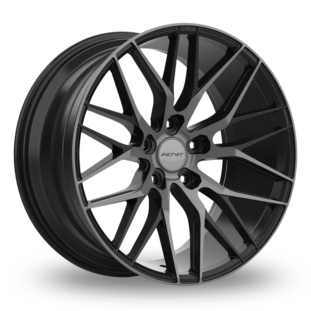 20 Inch Inovit Blitz Black Polished Tinted Alloy Wheels