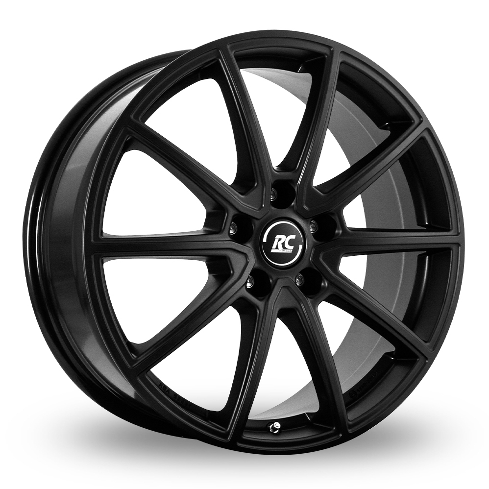 18 Inch RC Design RC32 Matt Black Alloy Wheels