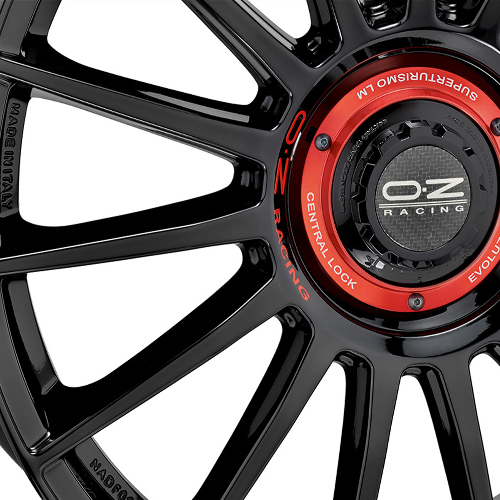 19 Inch OZ Racing Superturismo Evoluzione Gloss Black Alloy Wheels