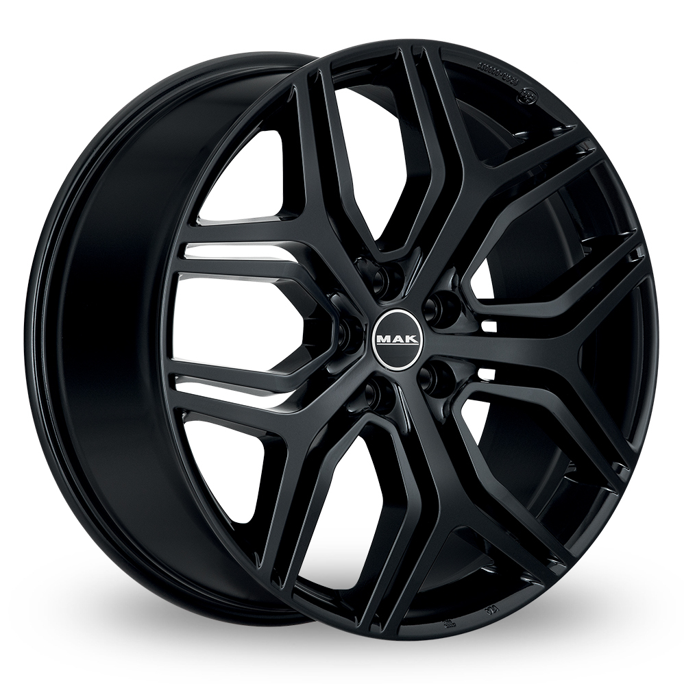 22 Inch MAK Kingdom Gloss Black Alloy Wheels