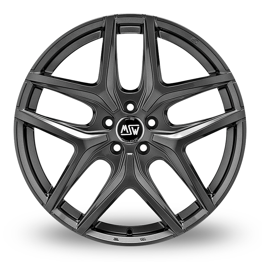 18 Inch MSW (by OZ) 40 Gloss Gunmetal Alloy Wheels