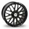 19 Inch AC Wheels Syclone Black Alloy Wheels