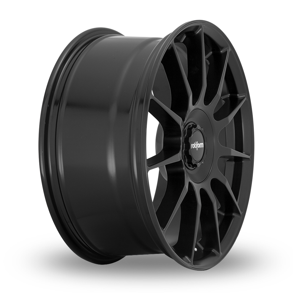 19 Inch Rotiform DTM Satin Black Alloy Wheels