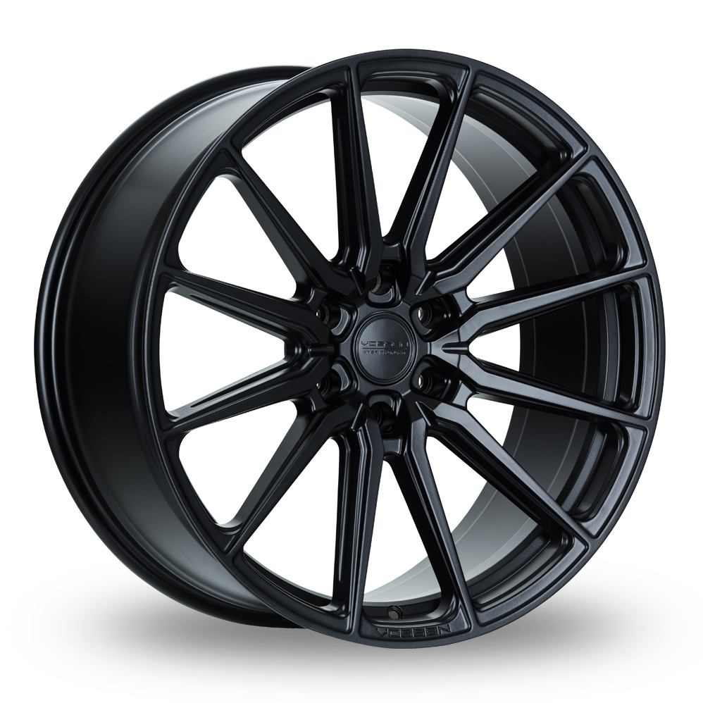 22 Inch Vossen HF6-1 Satin Black Alloy Wheels