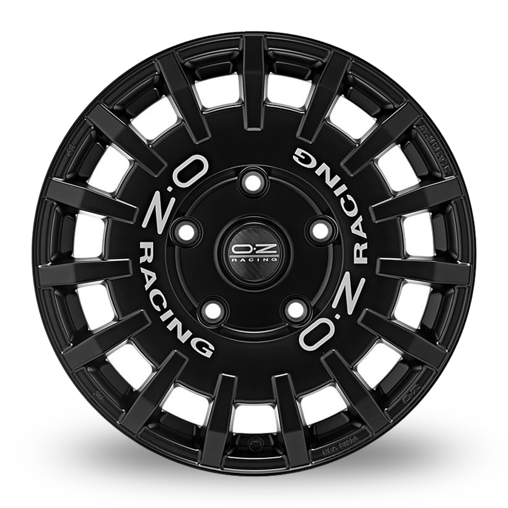 18 Inch OZ Racing Rally Racing Matt Black Alloy Wheels