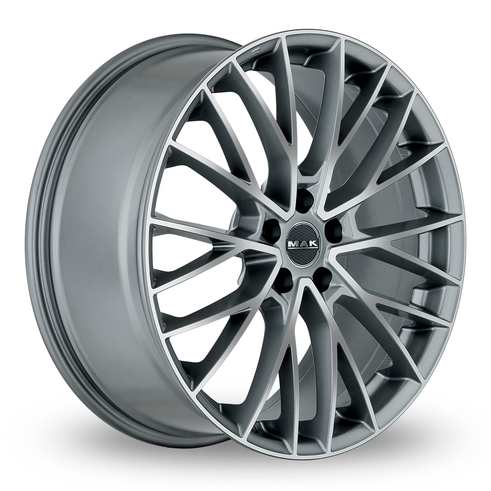 21 Inch MAK Speciale Graphite Mirror Face Alloy Wheels