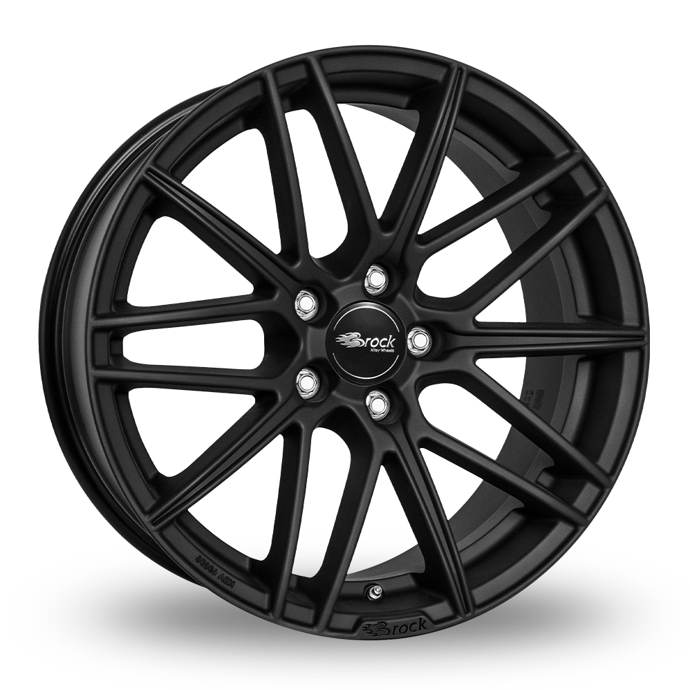 18 Inch Brock B34 Matt Black Alloy Wheels