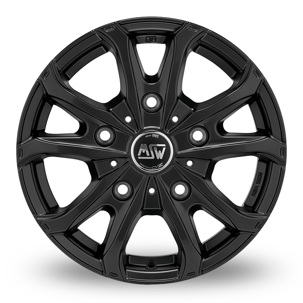 17 Inch MSW (by OZ) 48 Van Matt Black Alloy Wheels