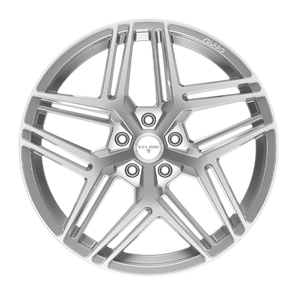 8.5x20 (Front) & 10x20 (Rear) Velare VLR16 Silver Alloy Wheels