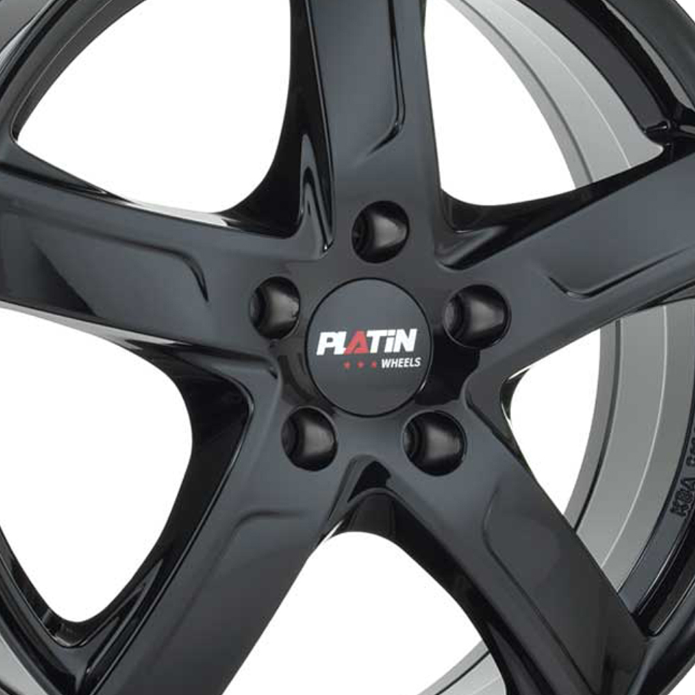 17 Inch Platin P 84 Black Alloy Wheels