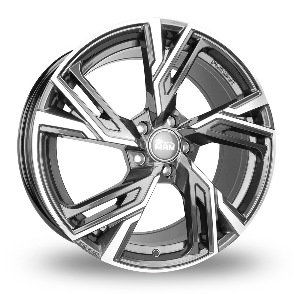 19 Inch MAM RS5 Palladium Front Polished Alloy Wheels