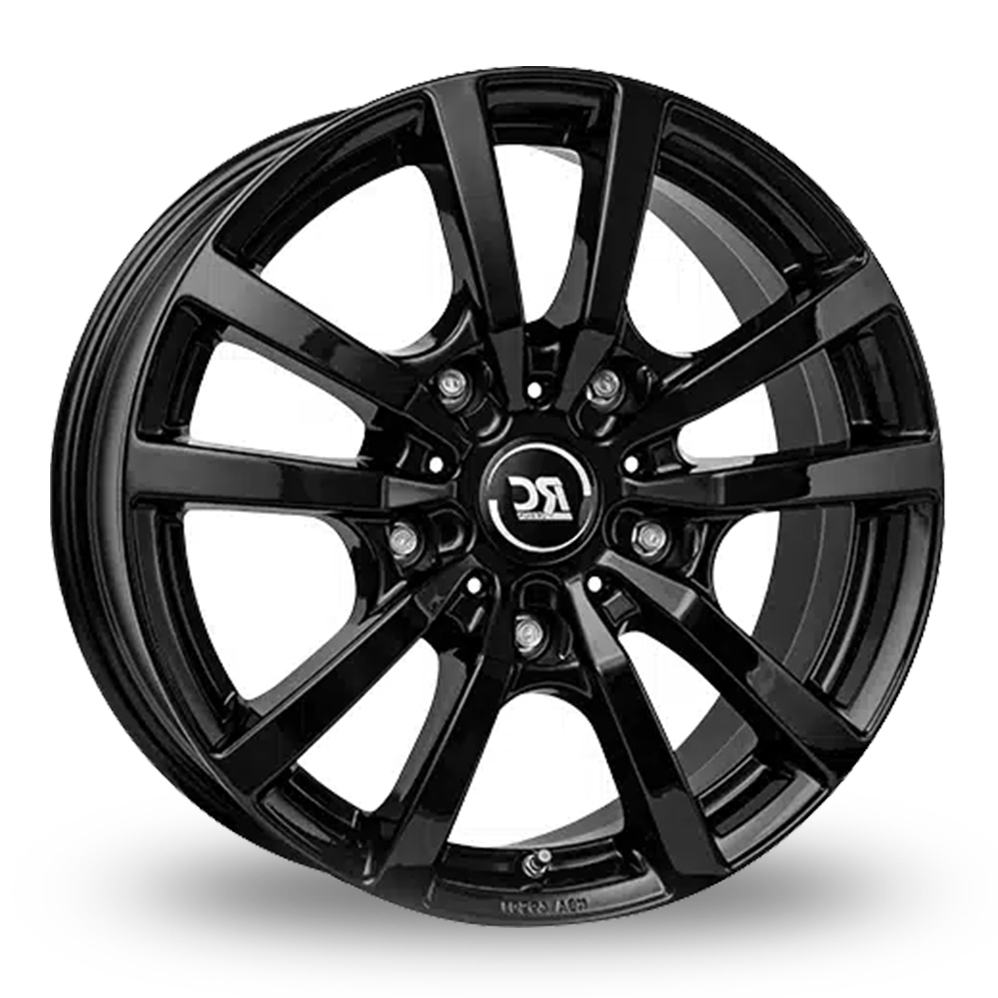 16 Inch RC Design RC25T Gloss Black Alloy Wheels