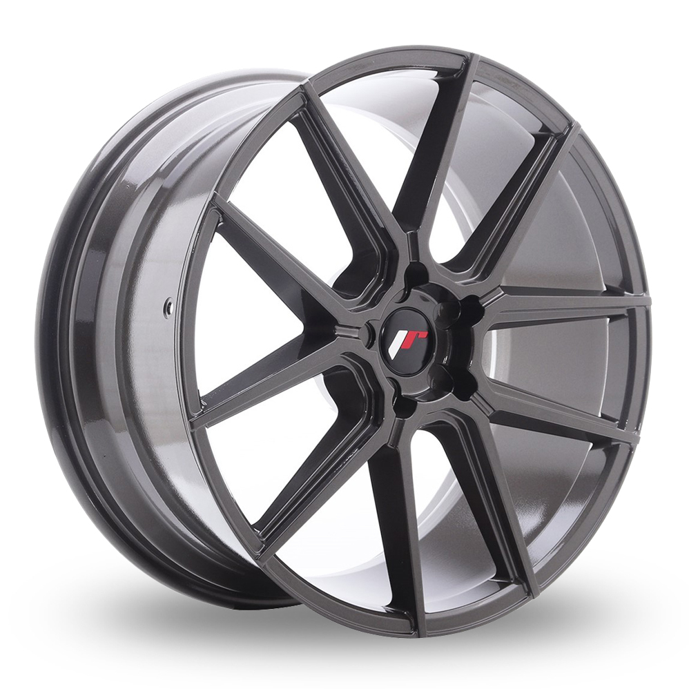 21 Inch Japan Racing JR30 (9x21) (Custom Fitment) Hyper Grey Alloy Wheels