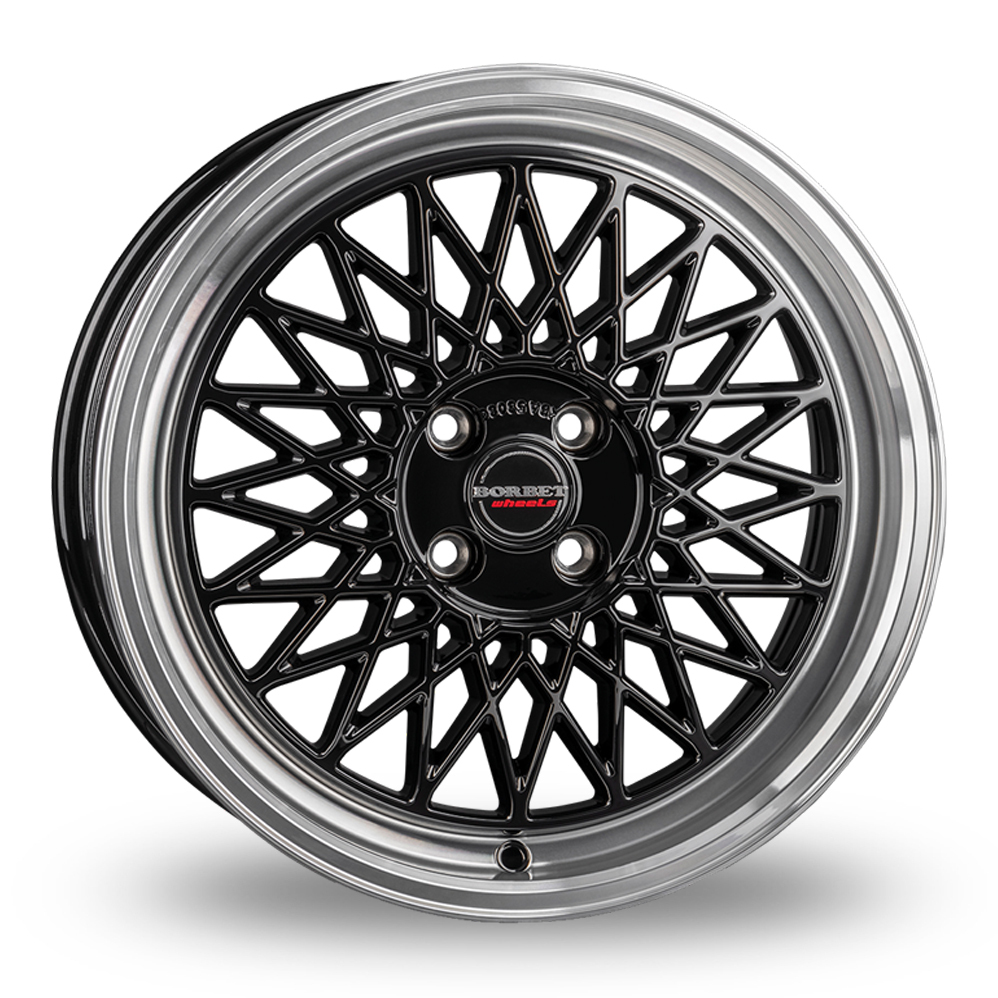 19 Inch Borbet B Black Polished Lip Alloy Wheels