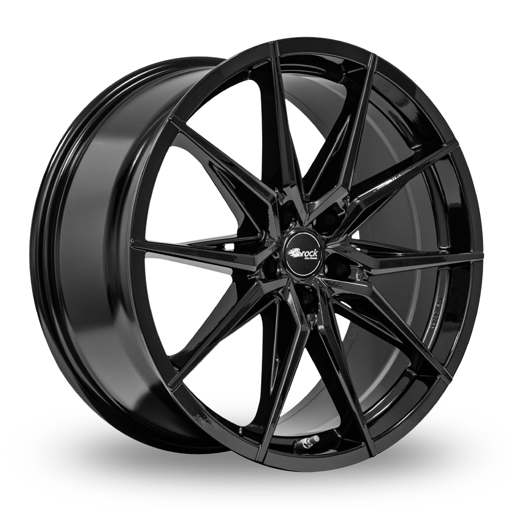 20 Inch Brock B42 Black Alloy Wheels