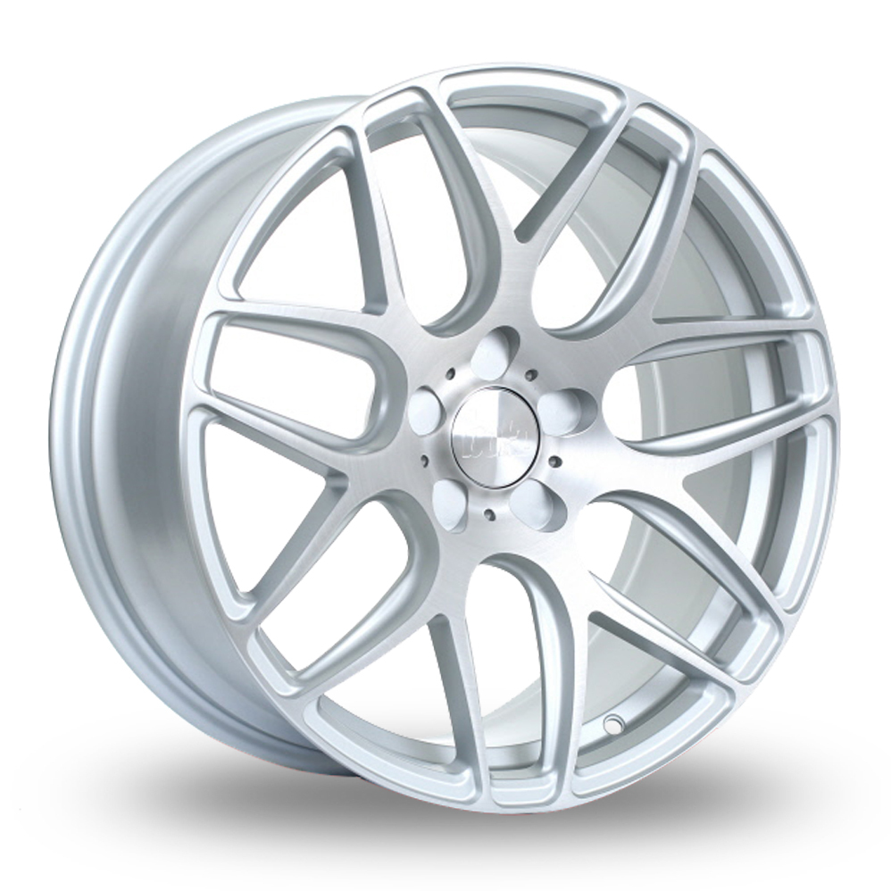 18 Inch Bola B8R Matt Silver Brushed Polish Alloy Wheels