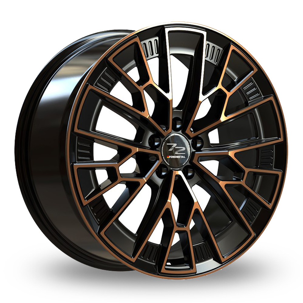 20 Inch Fondmetal 1972 Matt Black Bronze Alloy Wheels