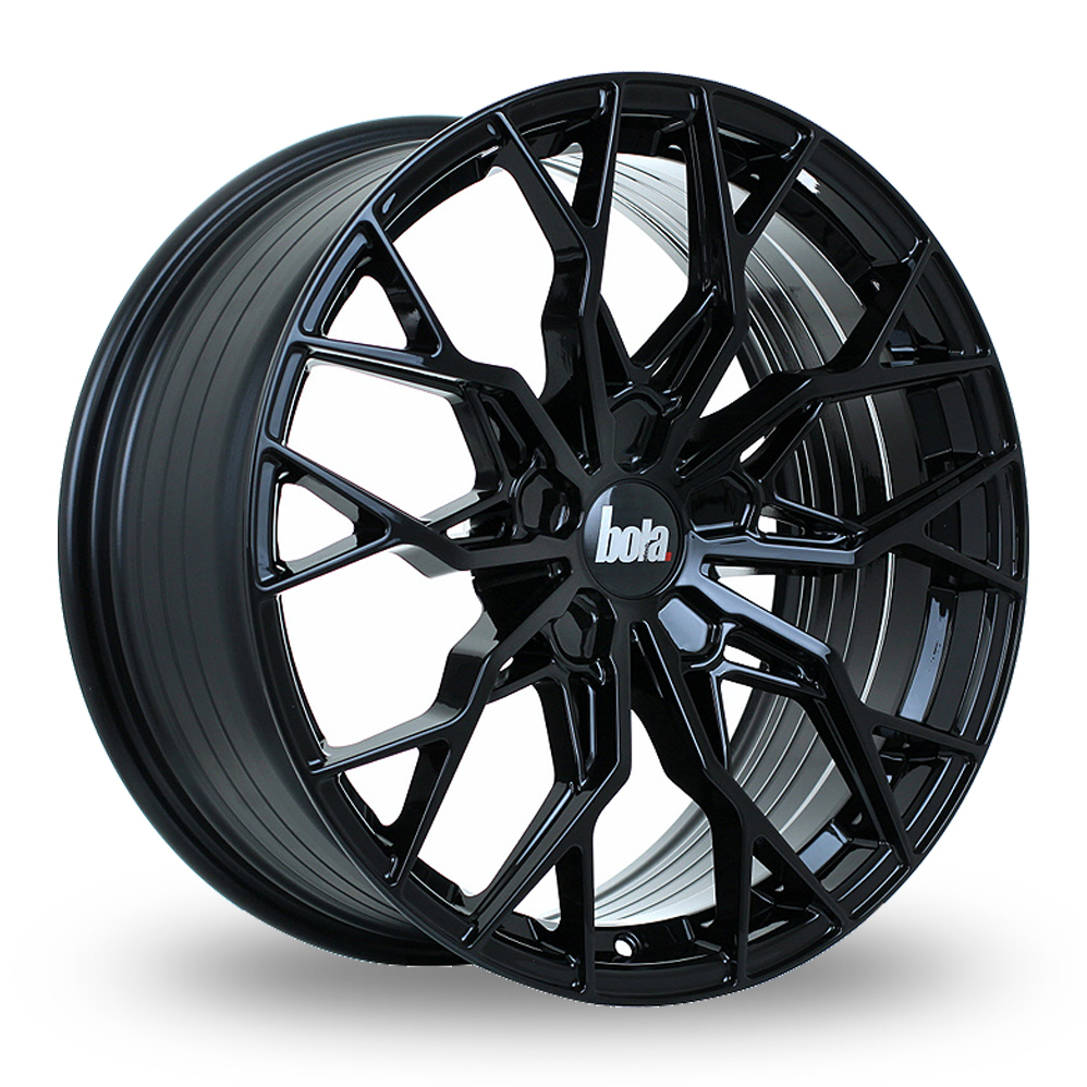 19 Inch Bola FLX Gloss Black Alloy Wheels