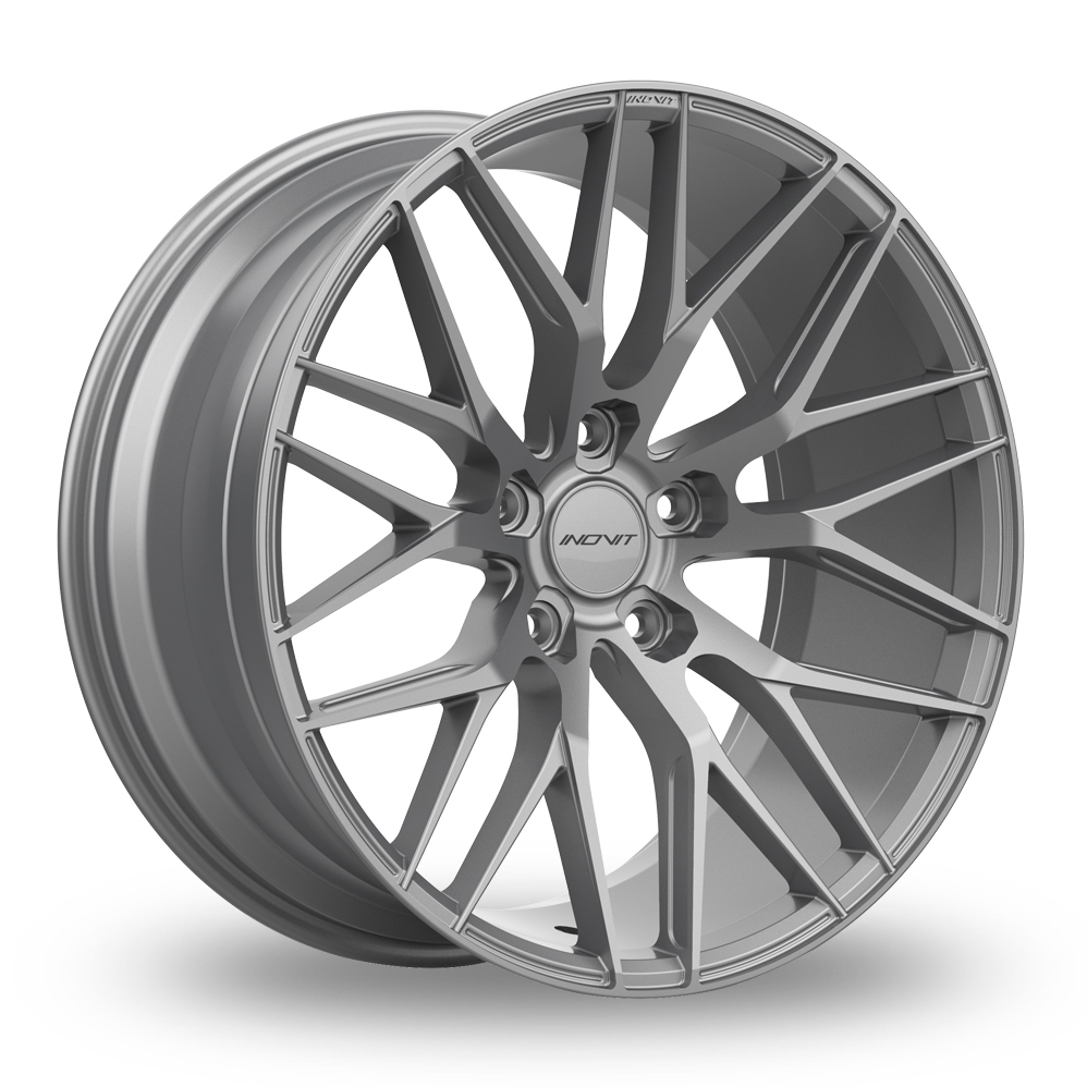 8.5x20 (Front) & 10x20 (Rear) Inovit Blitz Satin Silver Alloy Wheels