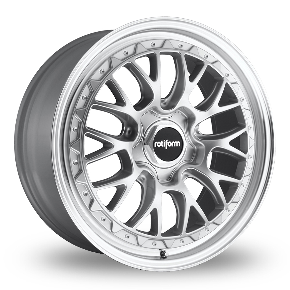 18 Inch Rotiform LSR Silver Polished Lip Alloy Wheels