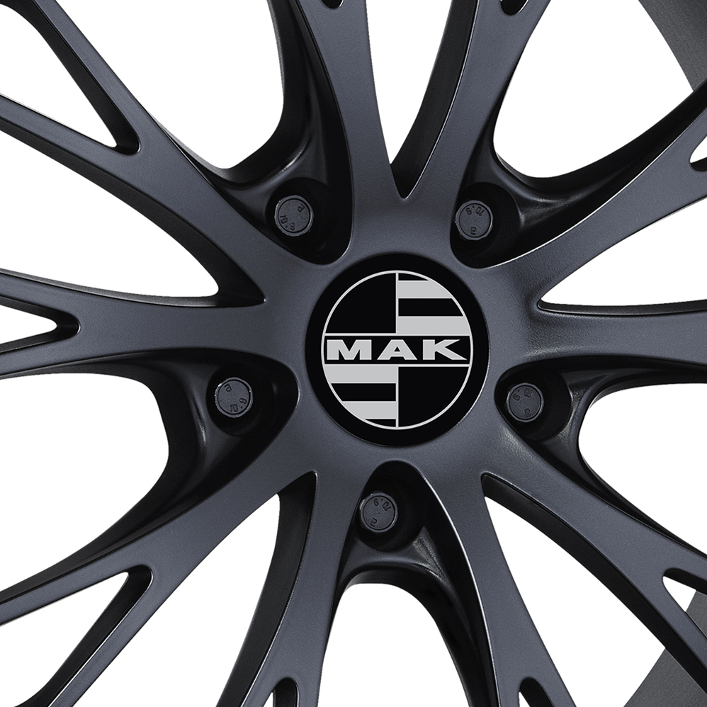 19 Inch MAK Rennen Matt Black Alloy Wheels