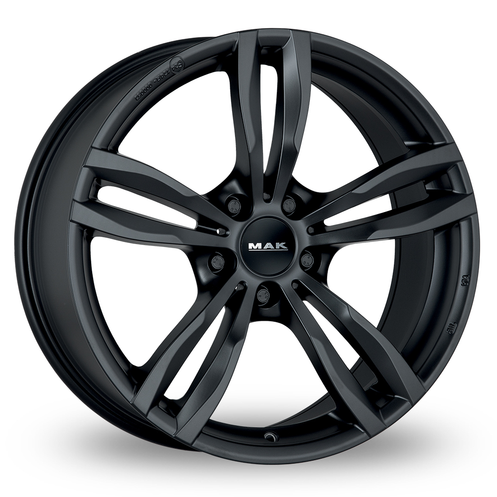 19 Inch MAK Luft Matt Black Alloy Wheels