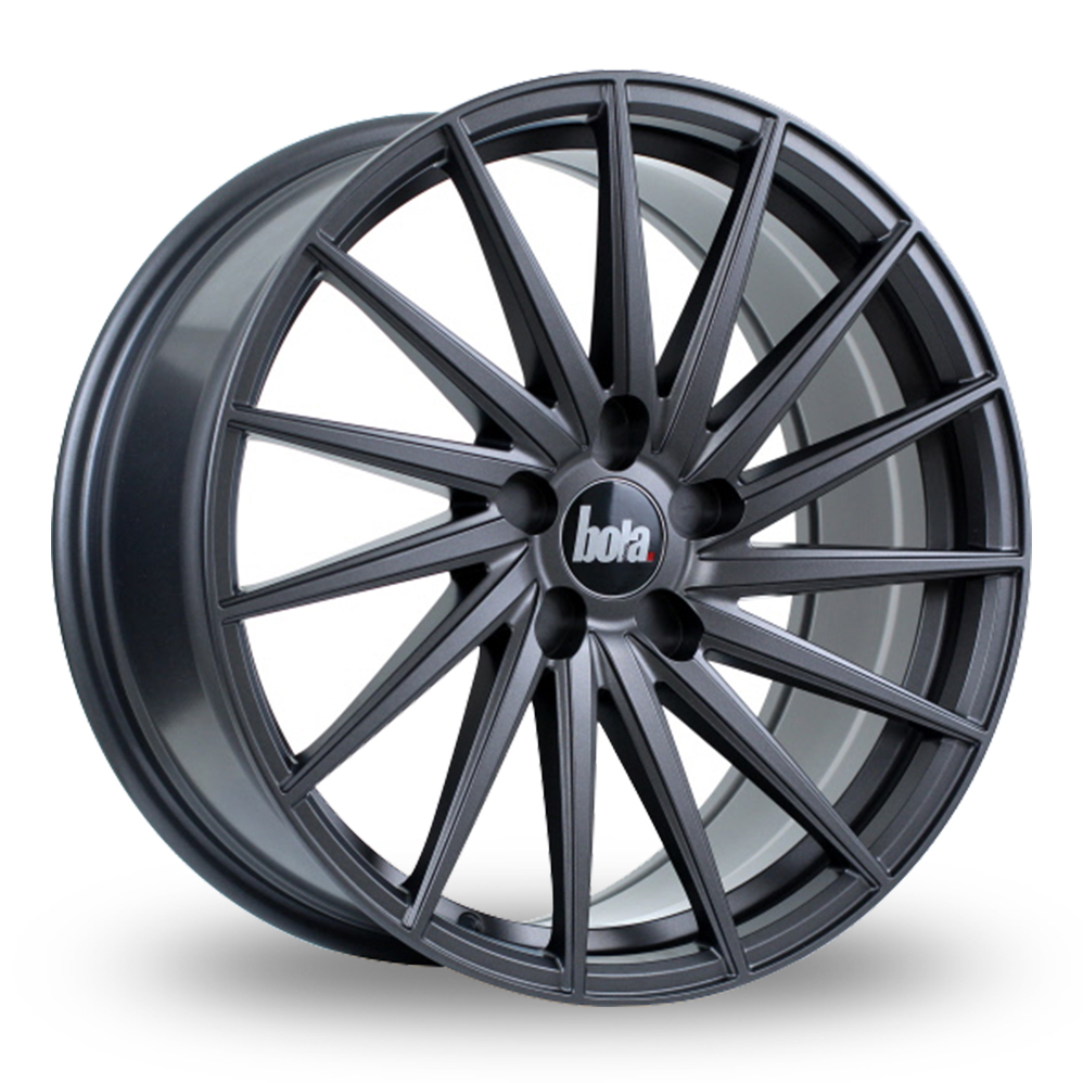 19 Inch Bola ZFR Matt Gun Metal Alloy Wheels