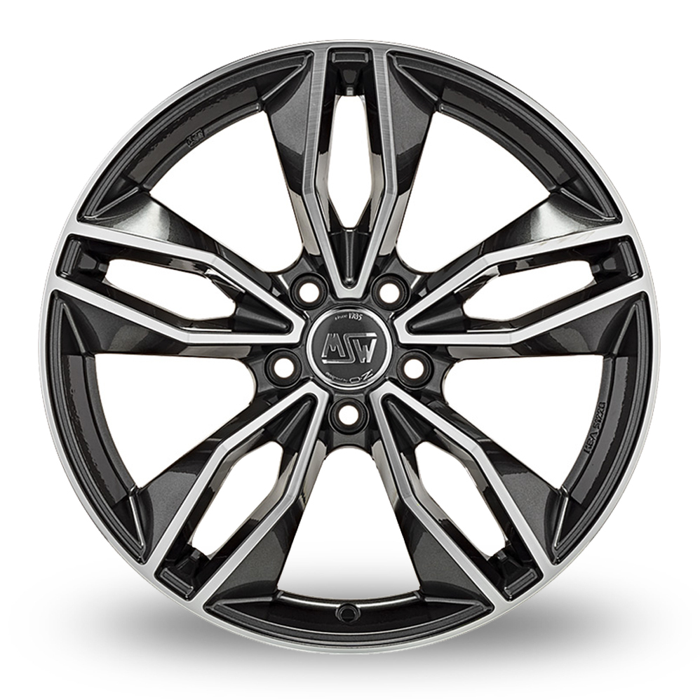 17 Inch MSW (by OZ) 71 Grey Polished Alloy Wheels