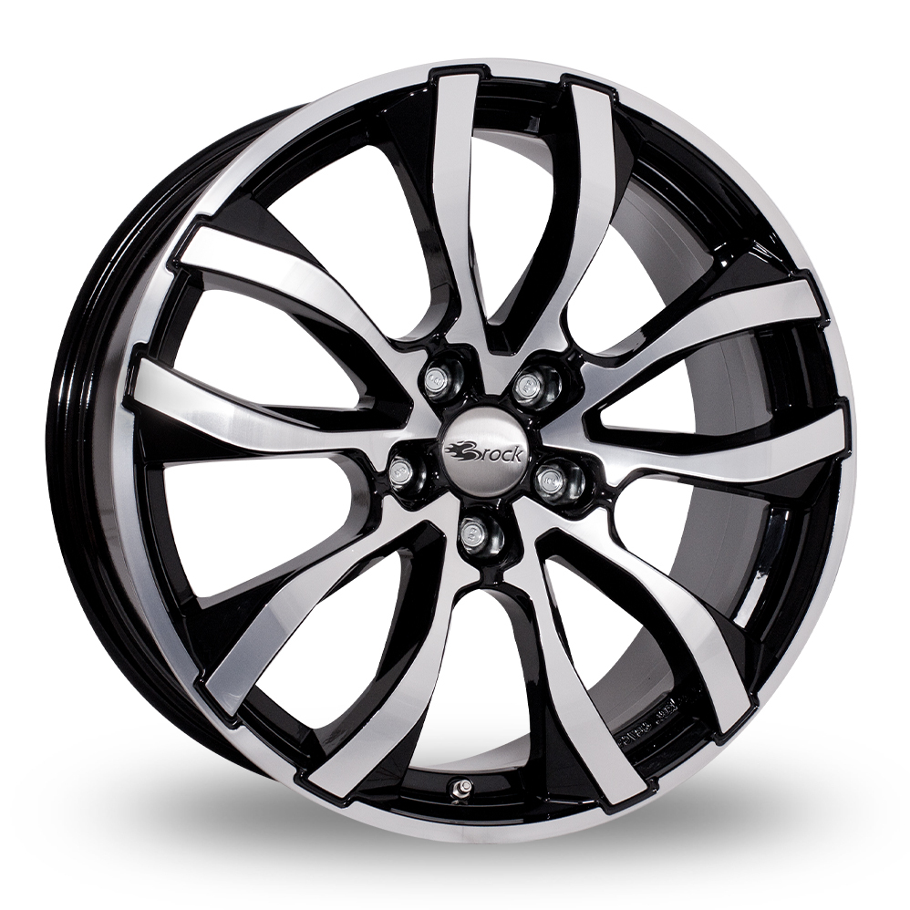 17 Inch RC Design RC23 Gloss Black Polished Alloy Wheels