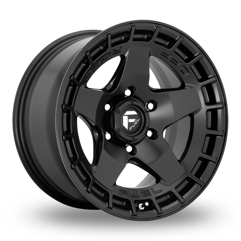 17 Inch Fuel Off-Road Warp Satin Black Alloy Wheels